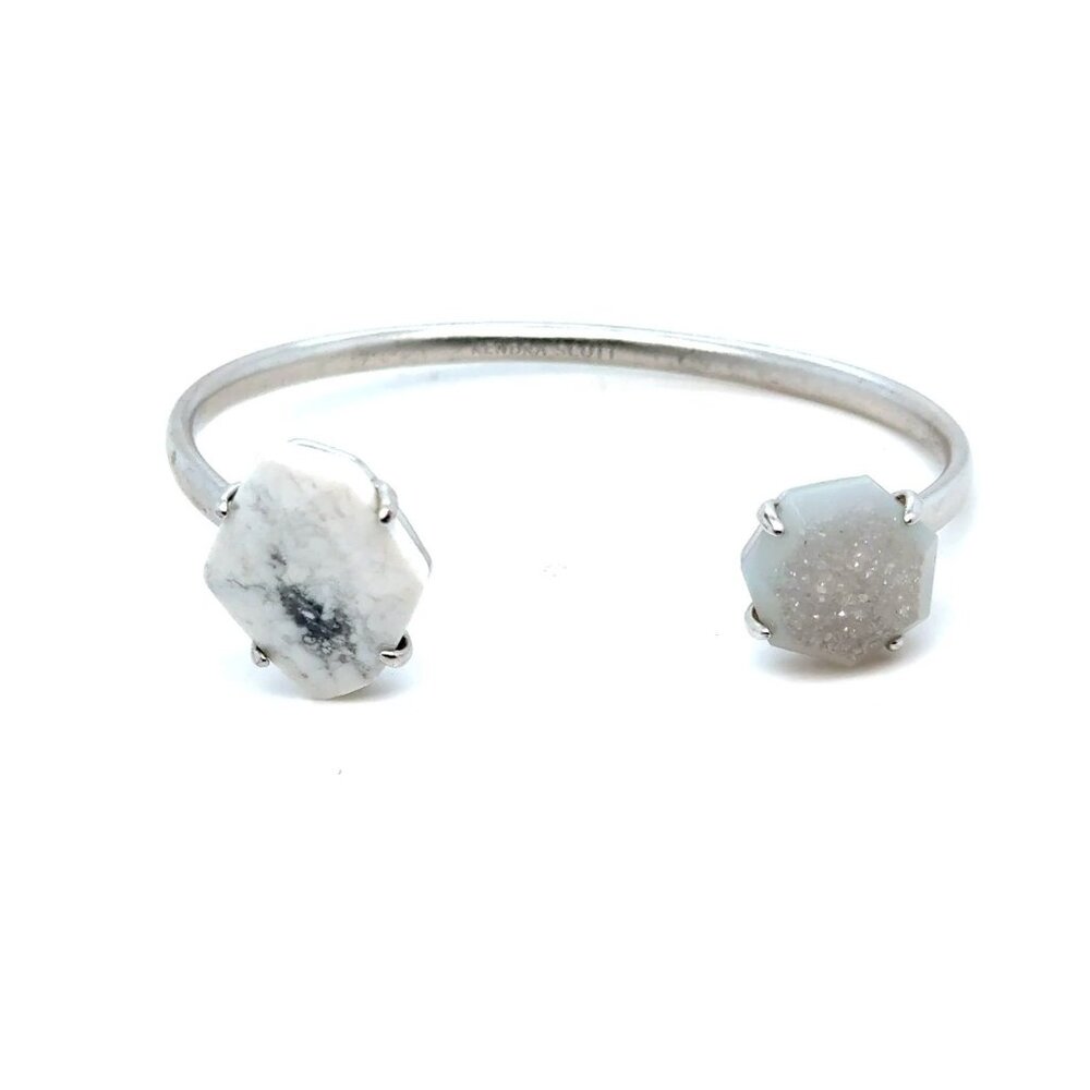 Kendra Scott Cynthia (White Howlite‎ & Druzy) Cuff